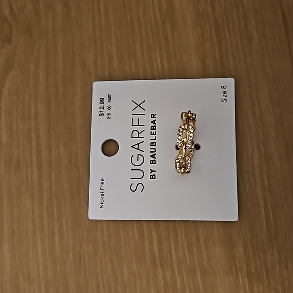Sugarfix by Baublebar gold chain link ring 8, 9